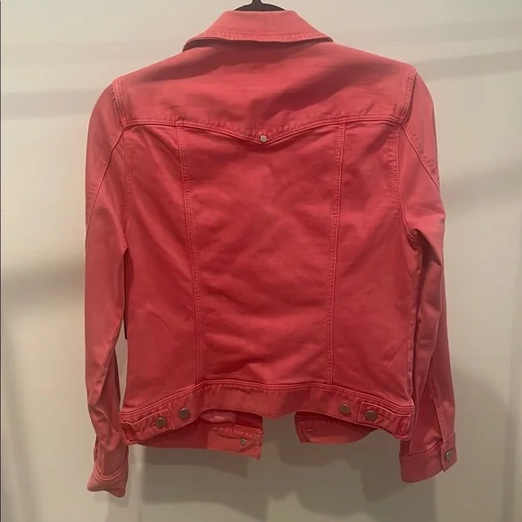 Liverpool Rosebud Coral Jean Jacket Classic Denim Style NWT - Picture 10 of 16